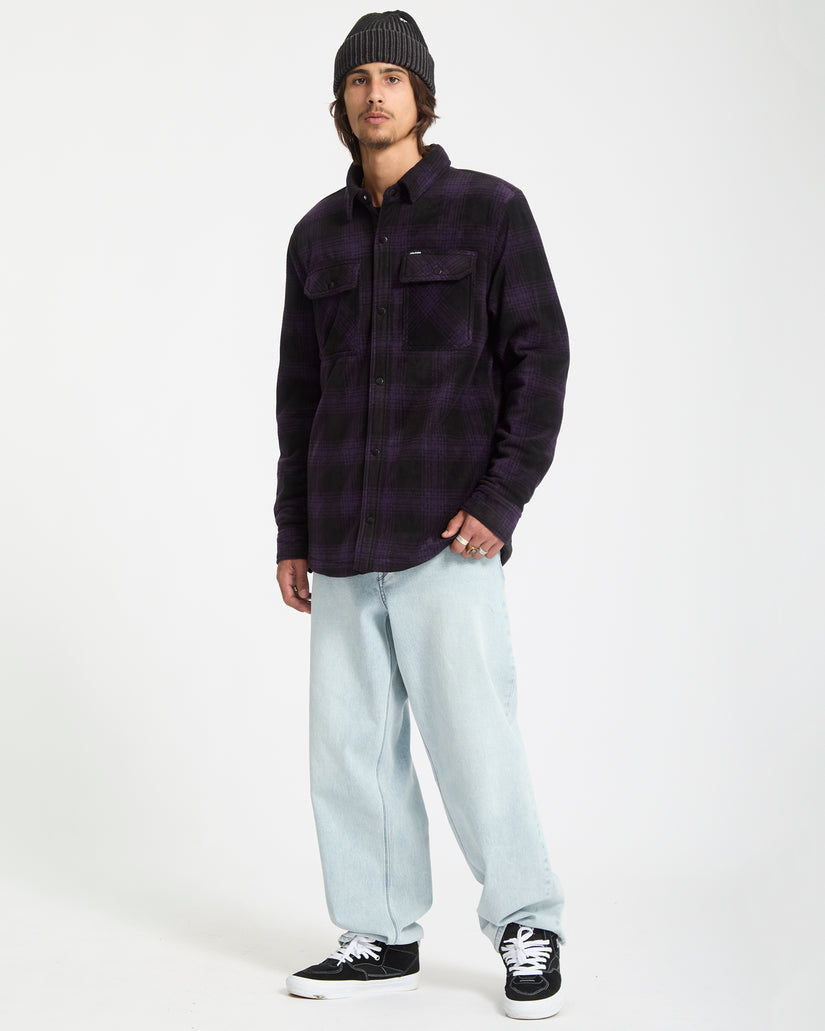 Bowered Hemdjacke - Dark Purple
