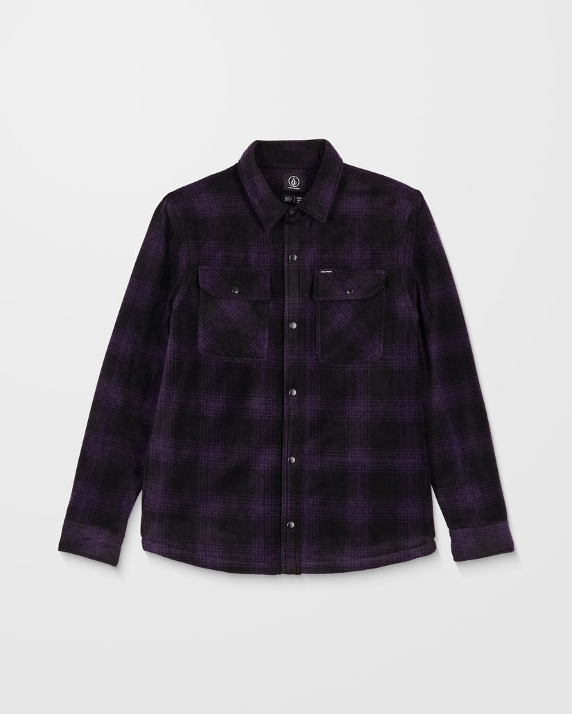 Bowered Hemdjacke - Dark Purple