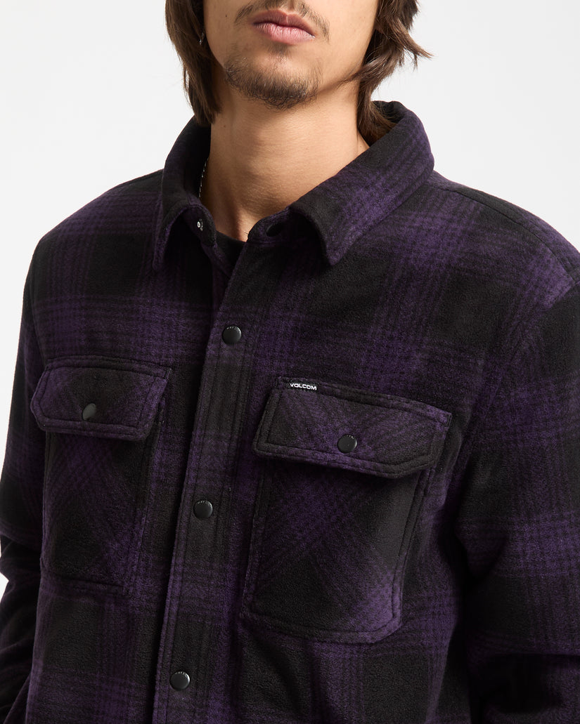 Bowered Hemdjacke - Dark Purple