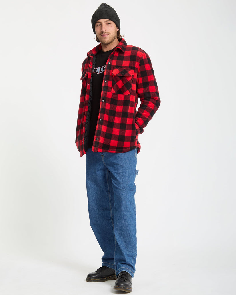 Bowered Hemdjacke - Lifeguard Red