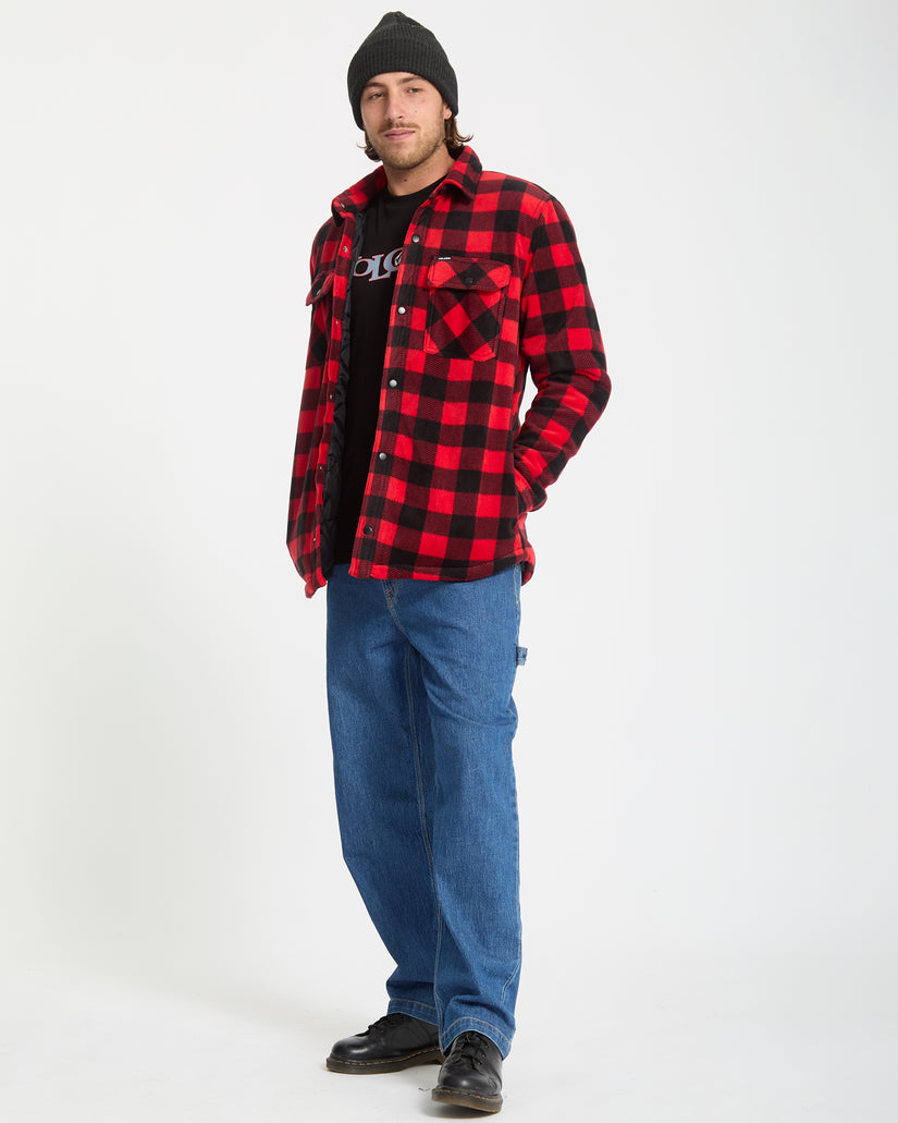 Bowered Hemdjacke - Lifeguard Red