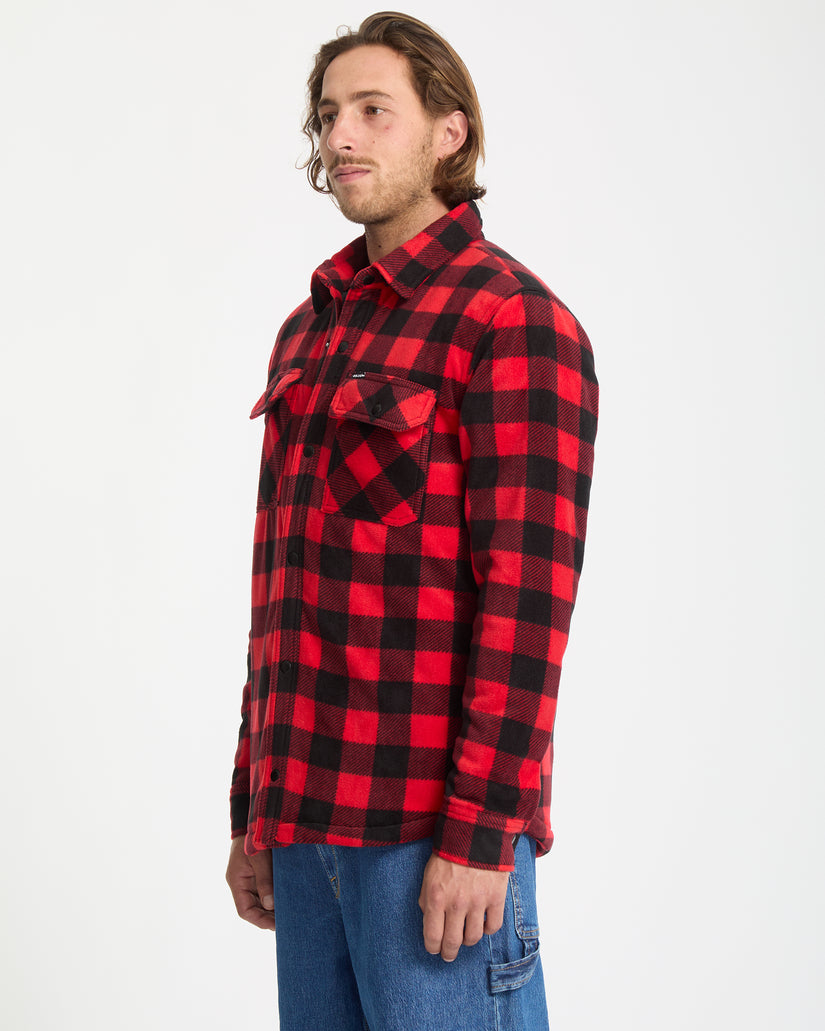 Bowered Hemdjacke - Lifeguard Red