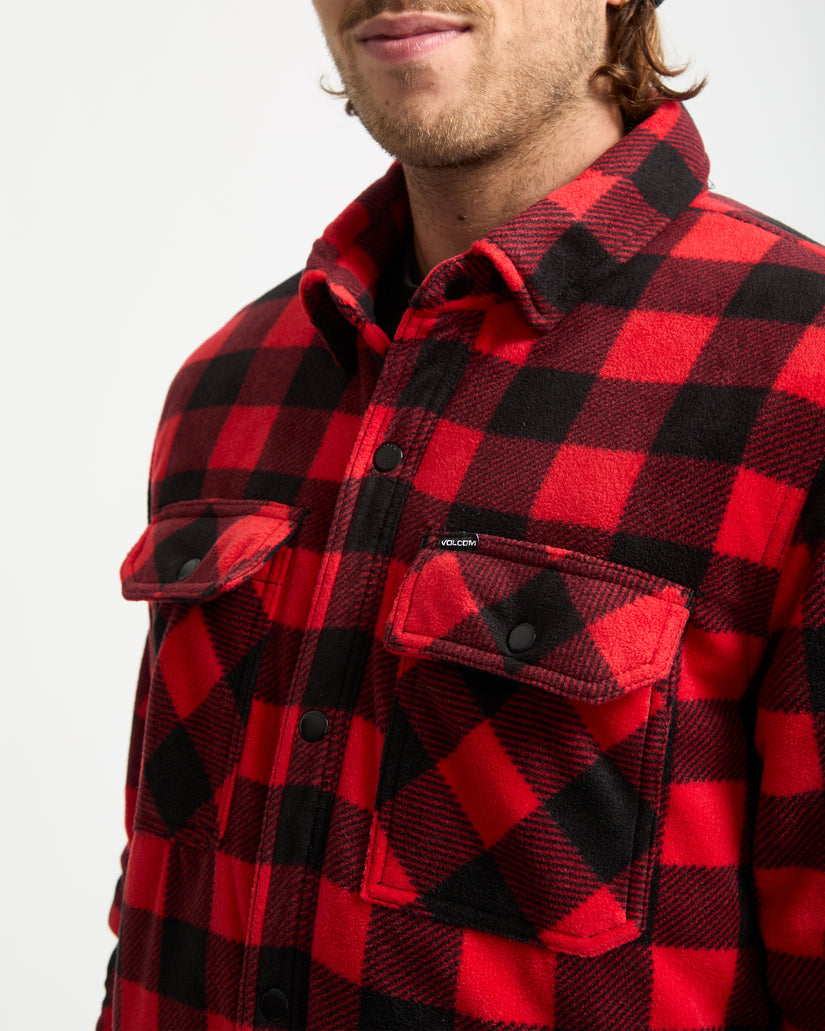 Bowered Hemdjacke - Lifeguard Red