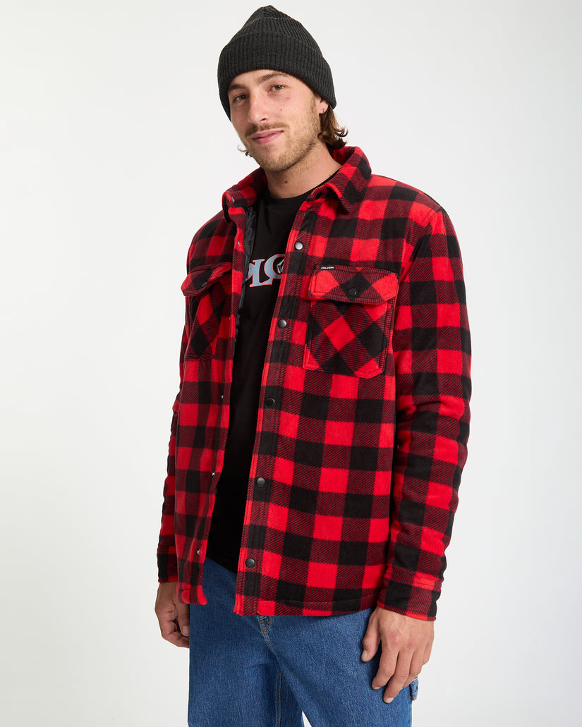 Bowered Hemdjacke - Lifeguard Red