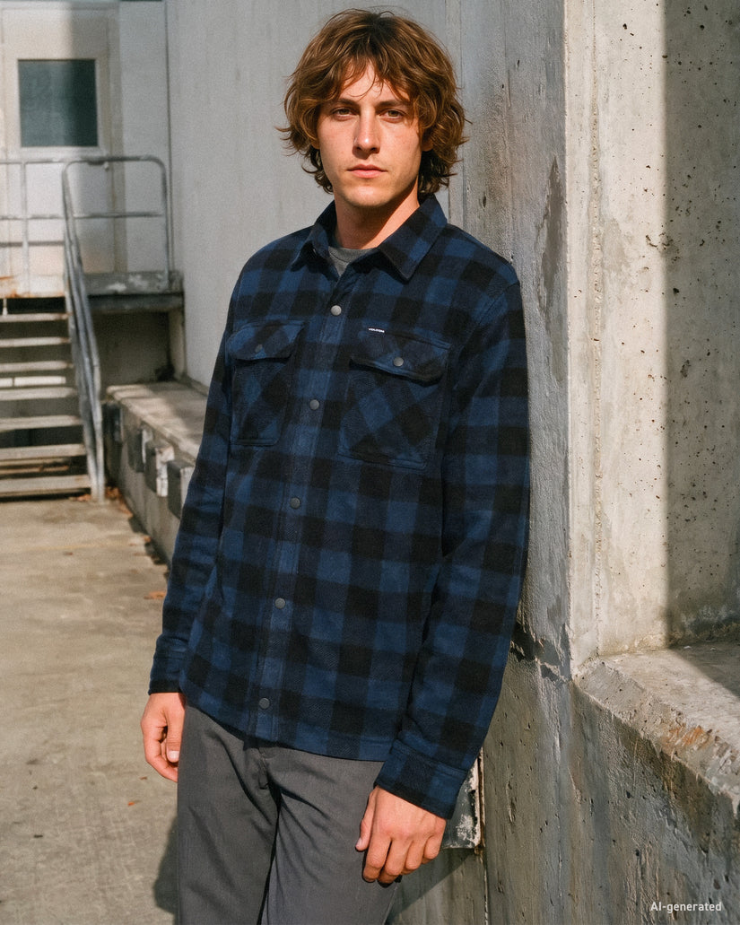Bowered II Hemdjacke - Marine