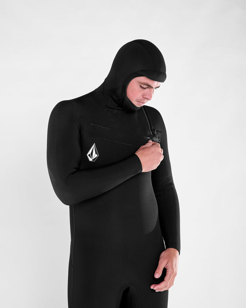 Modulator 5/4/3Mm Hooded Chest Zip Neoprenanzug - Black