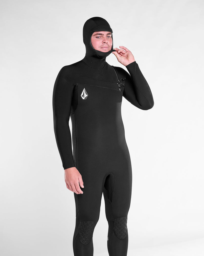 Modulator 5/4/3Mm Hooded Chest Zip Neoprenanzug - Black