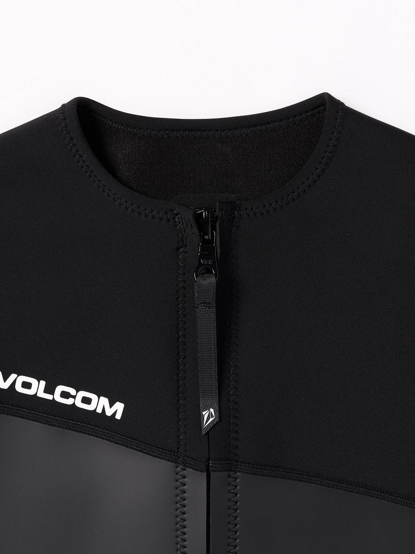 1.5Mm Front Zip Neoprene Jacke - BLACK