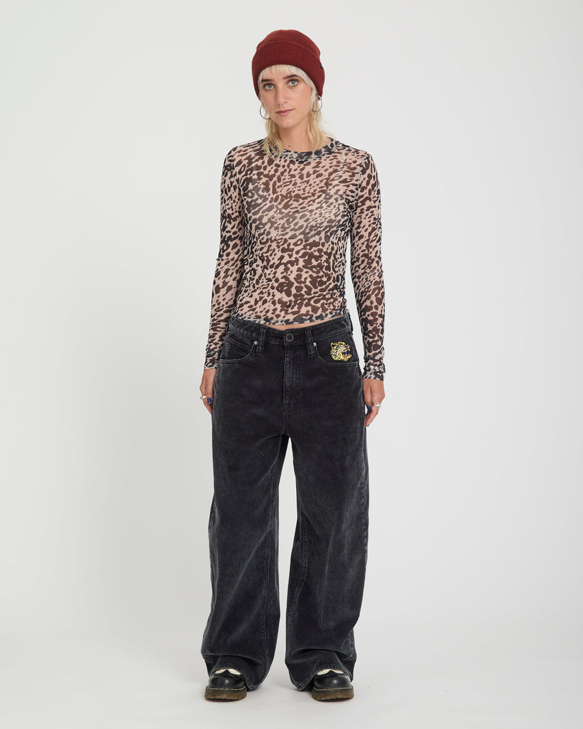 Tigardi Mesh-Top - Animal Print