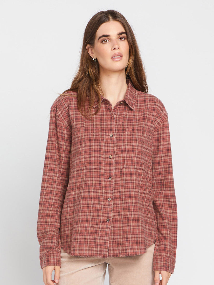 Plaid To Meet U Hemd - Chestnut Brown
