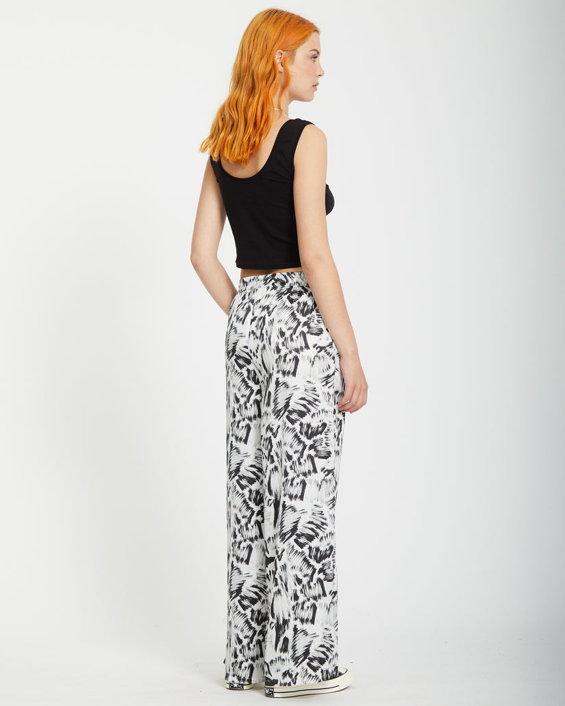 Alix Elasticated Waist Hose - BLACK WHITE