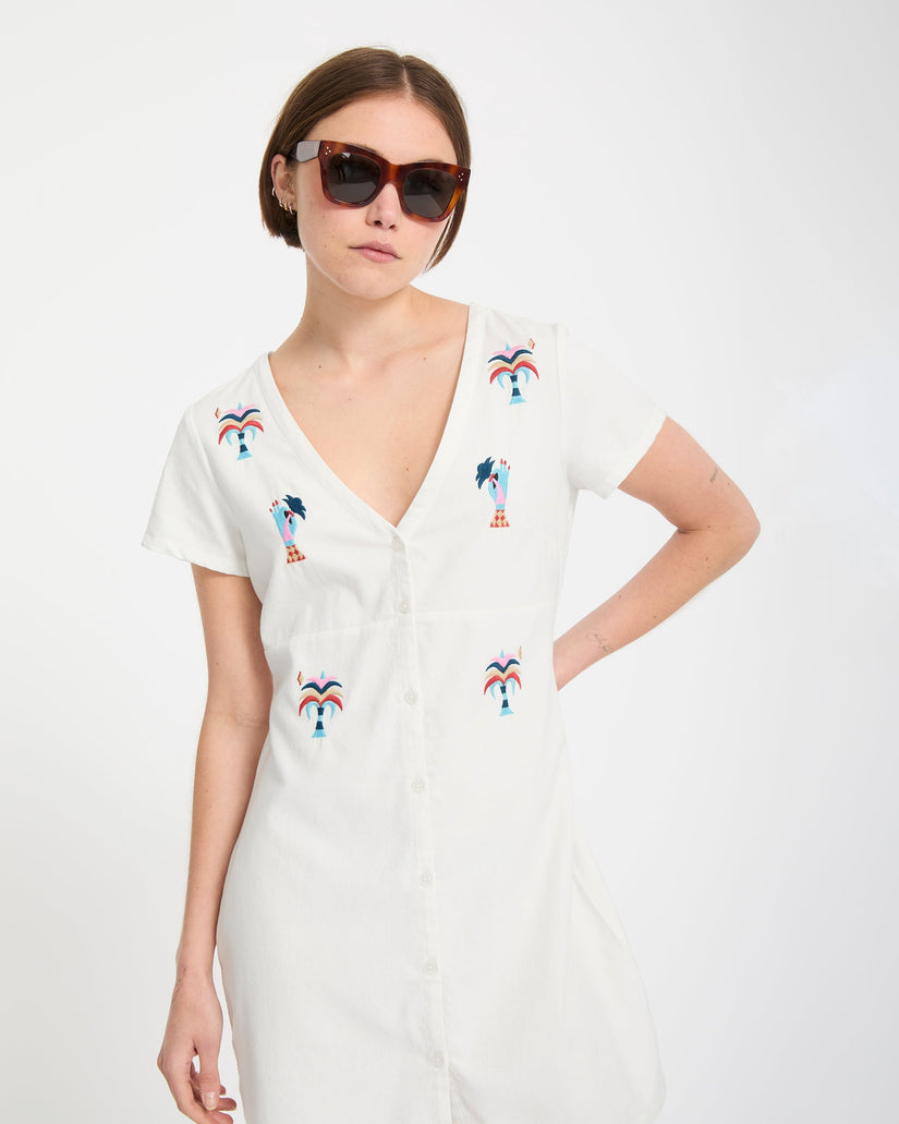 Bruno Lucas Hemdkleid - Off White