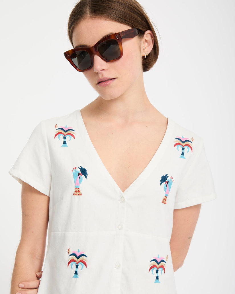 Bruno Lucas Hemdkleid - Off White