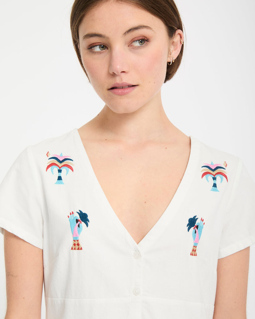 Bruno Lucas Hemdkleid - Off White