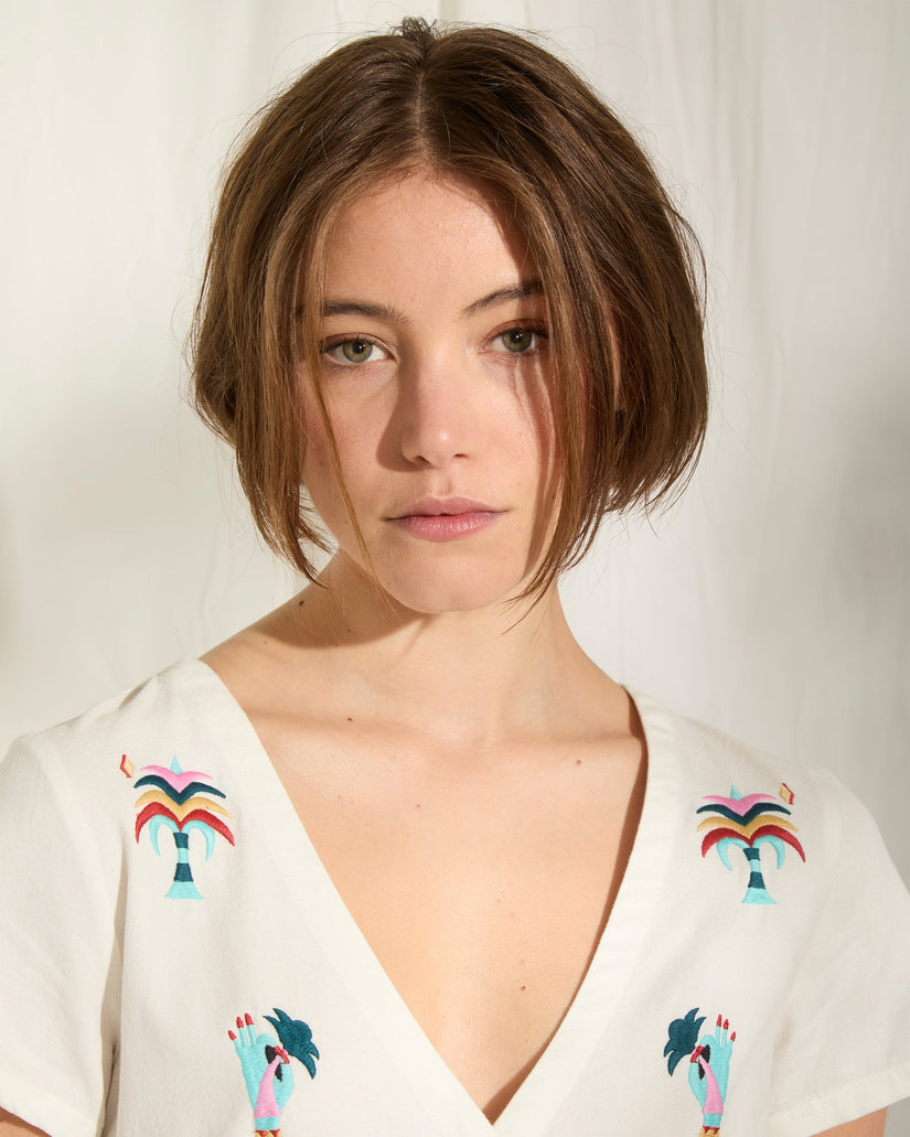 Bruno Lucas Hemdkleid - Off White