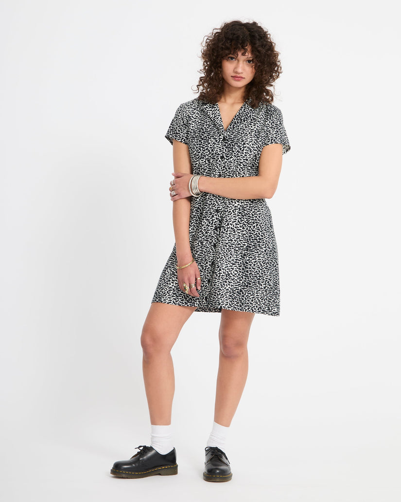 Rawly Kleid - Black White