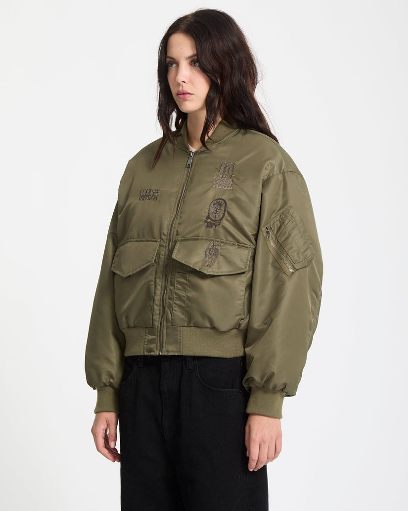 Vaderetro Bomberjacke - Wintermoss