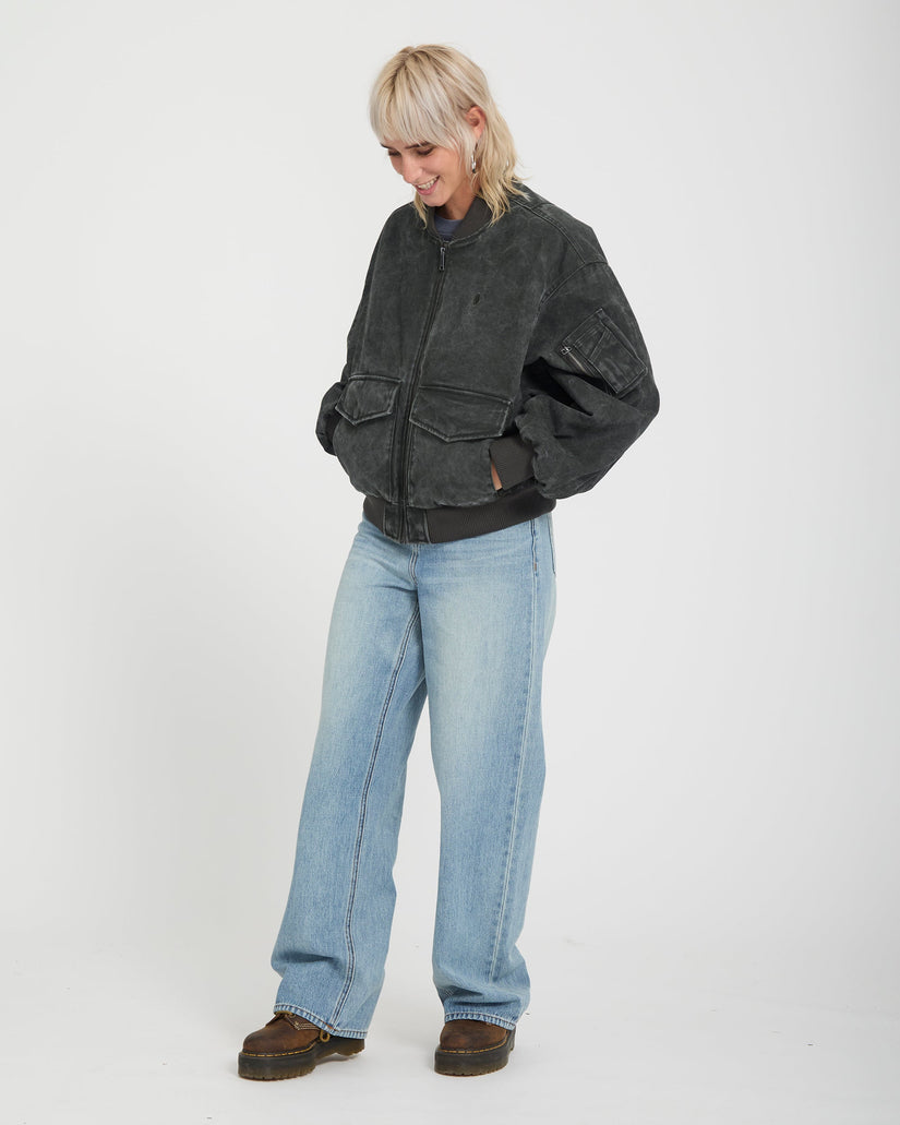 Workestra Bomberjacke - Rinsed Black