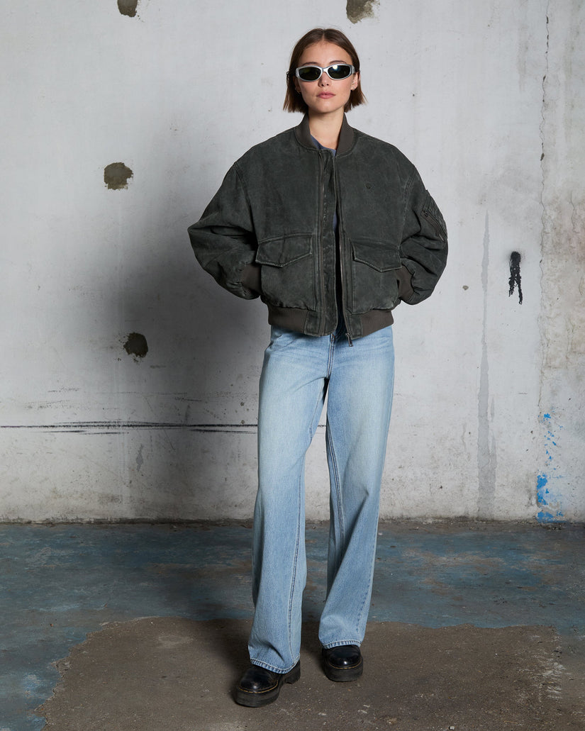 Workestra Bomberjacke - Rinsed Black