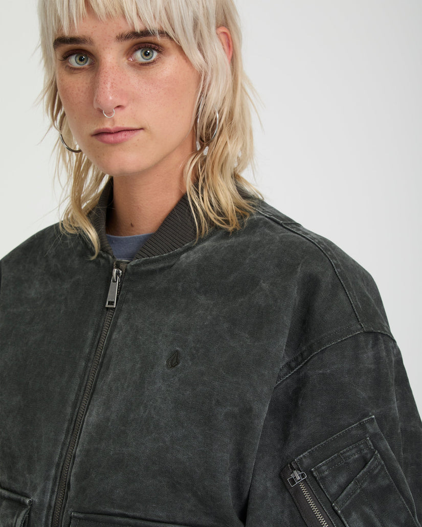 Workestra Bomberjacke - Rinsed Black