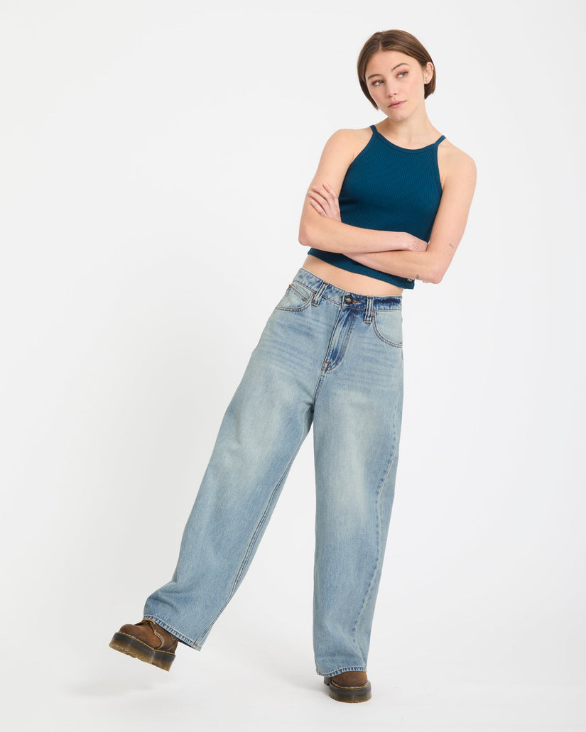 Beeggy Jeans - Dusty Blue Wash