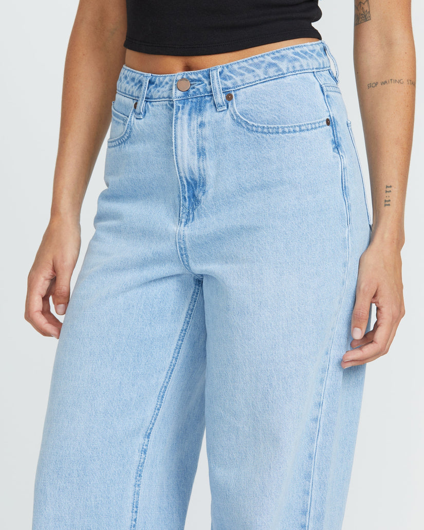 Stoned Boyfriend High Rise Jeans - Blue Bird
