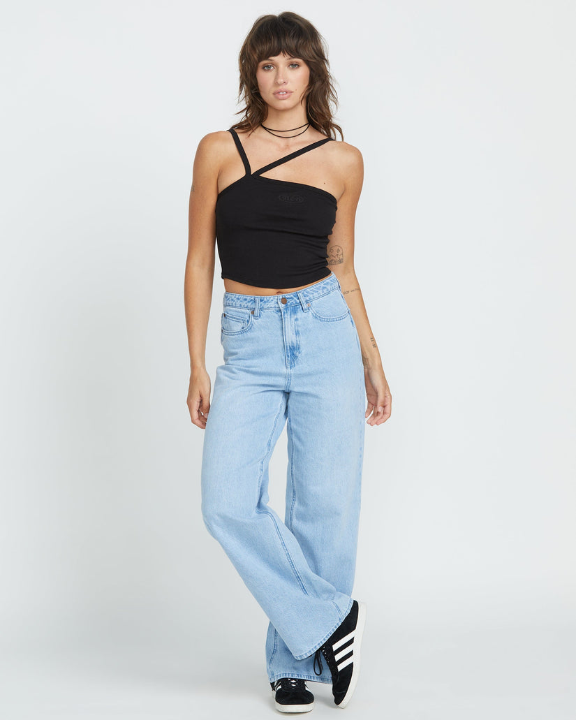 Stoned Boyfriend High Rise Jeans - Blue Bird