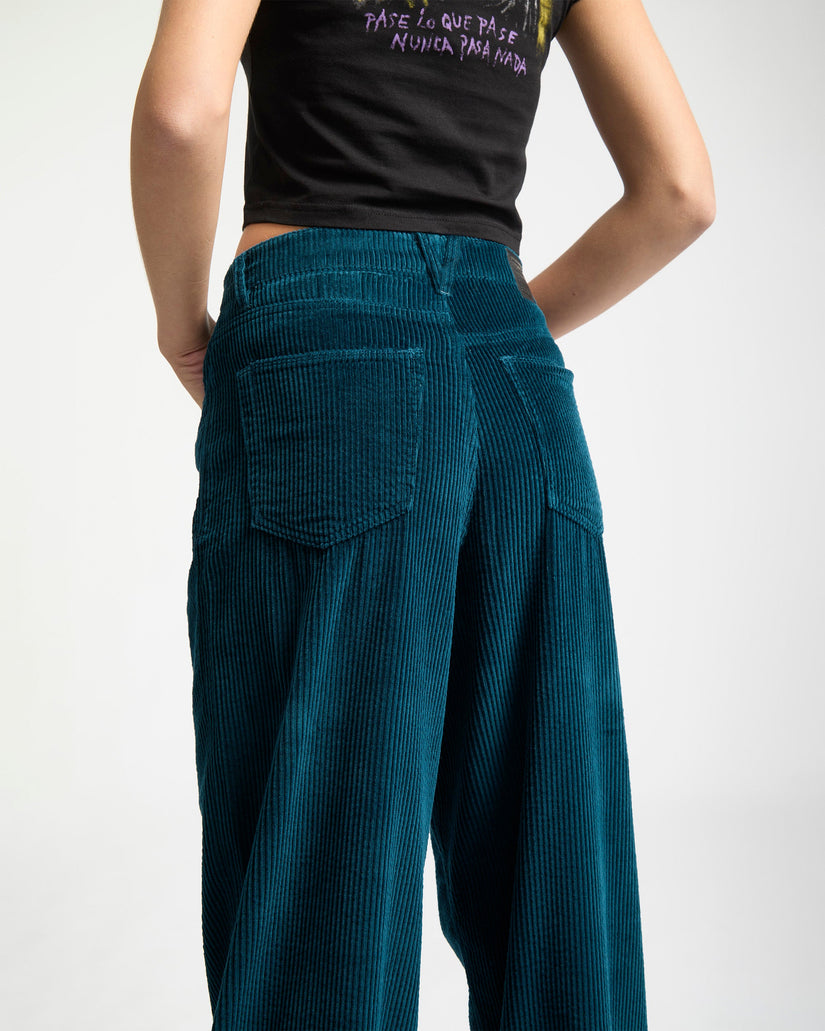 Weellow II  Cordhose - Emerald Green