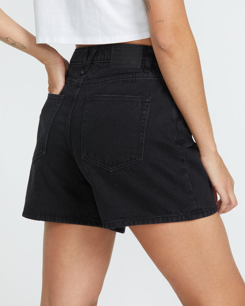 Stoned Boyfriend-Shorts - Black
