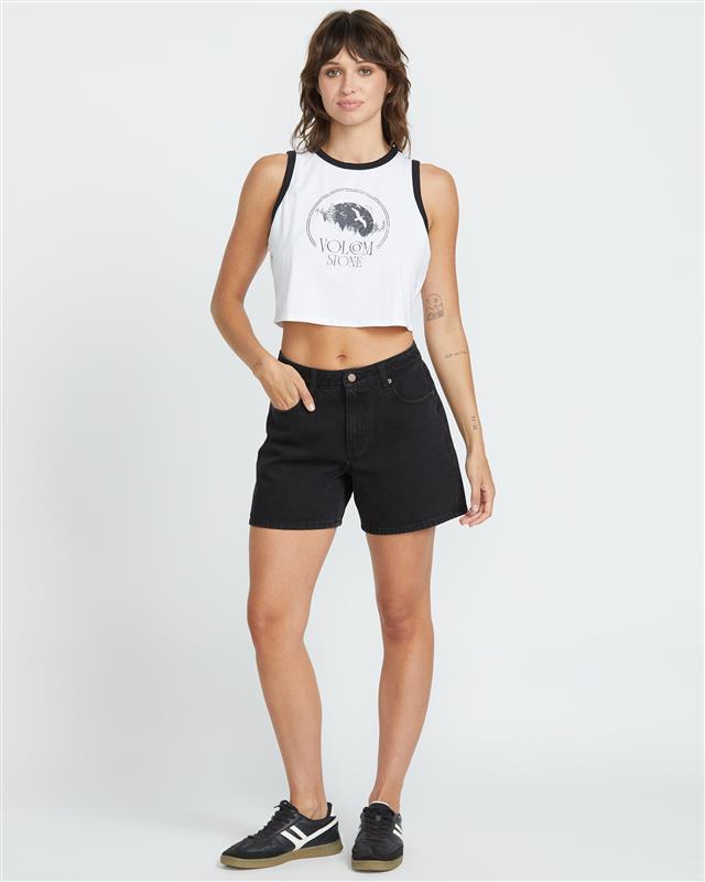 Stoned Boyfriend-Shorts - Black