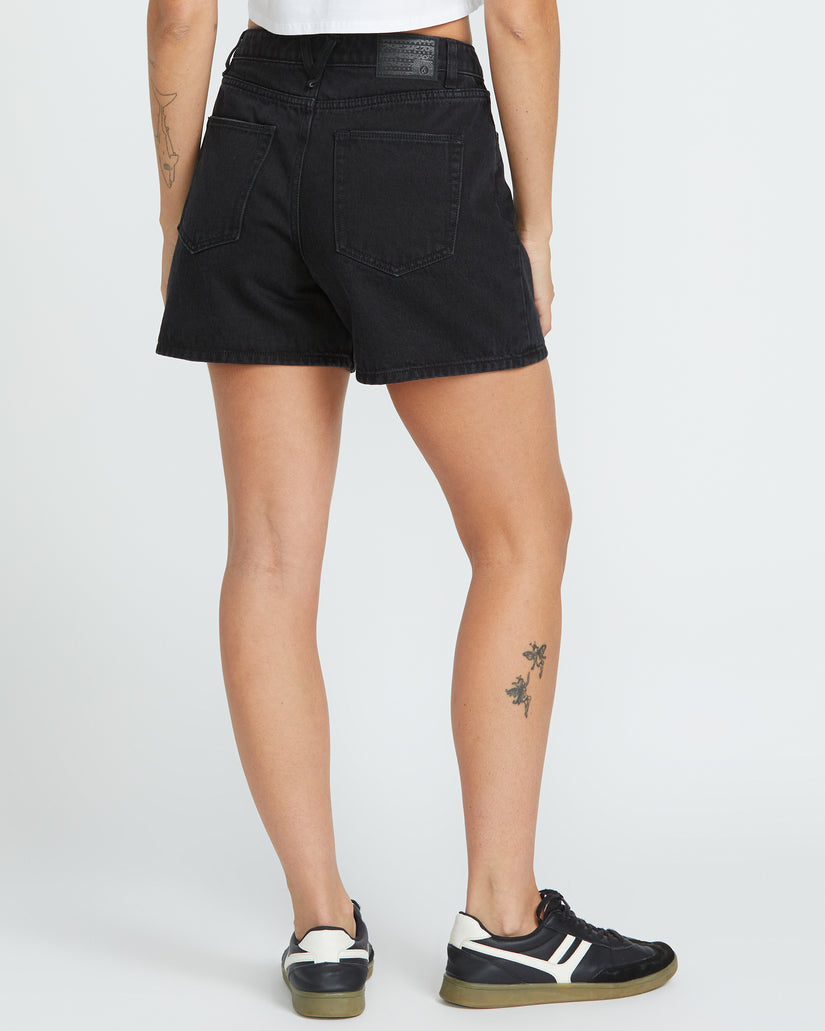 Stoned Boyfriend-Shorts - Black