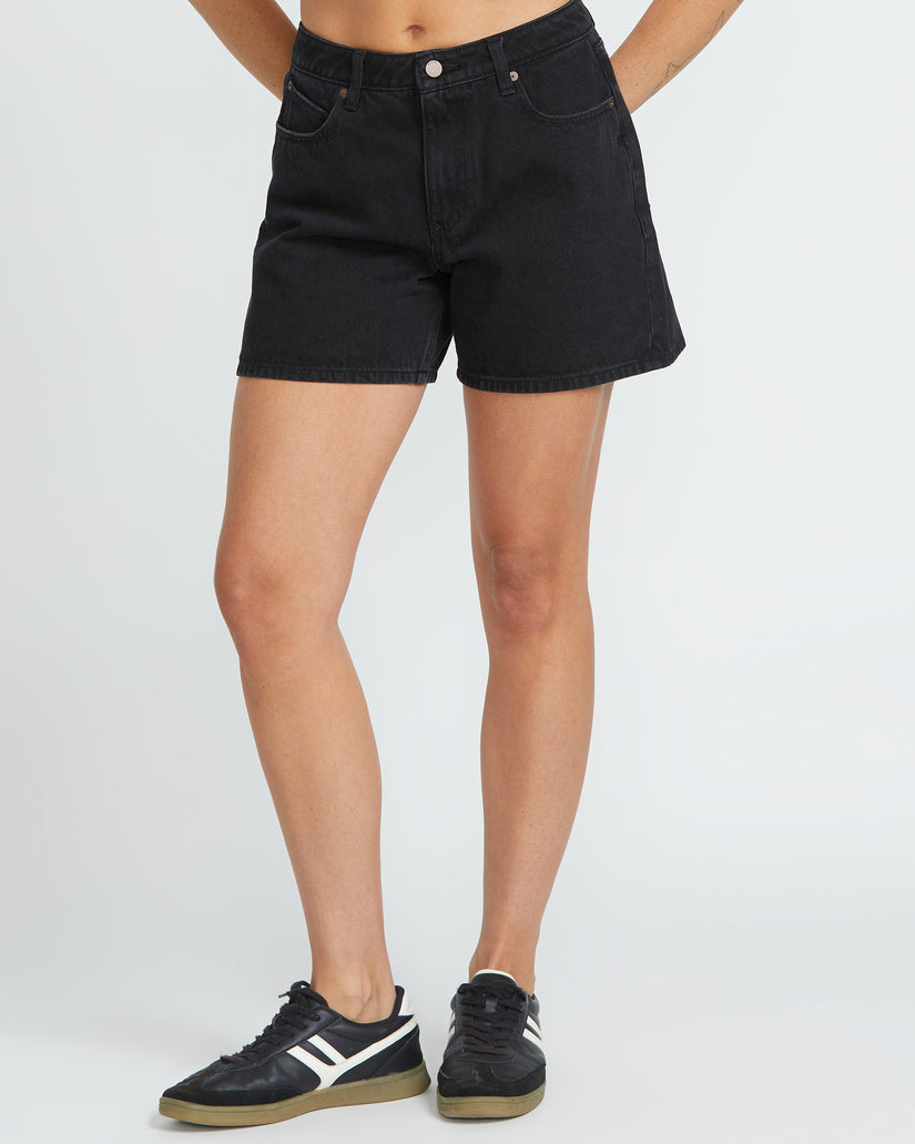 Stoned Boyfriend-Shorts - Black