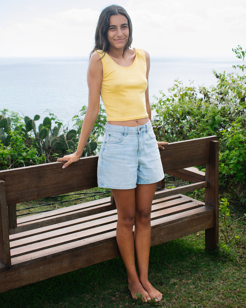 Stoned Boyfriend-Shorts - Blue Bird