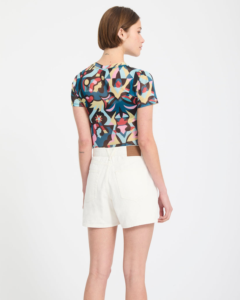 Stoned Boyfriend-Shorts - Vintage White