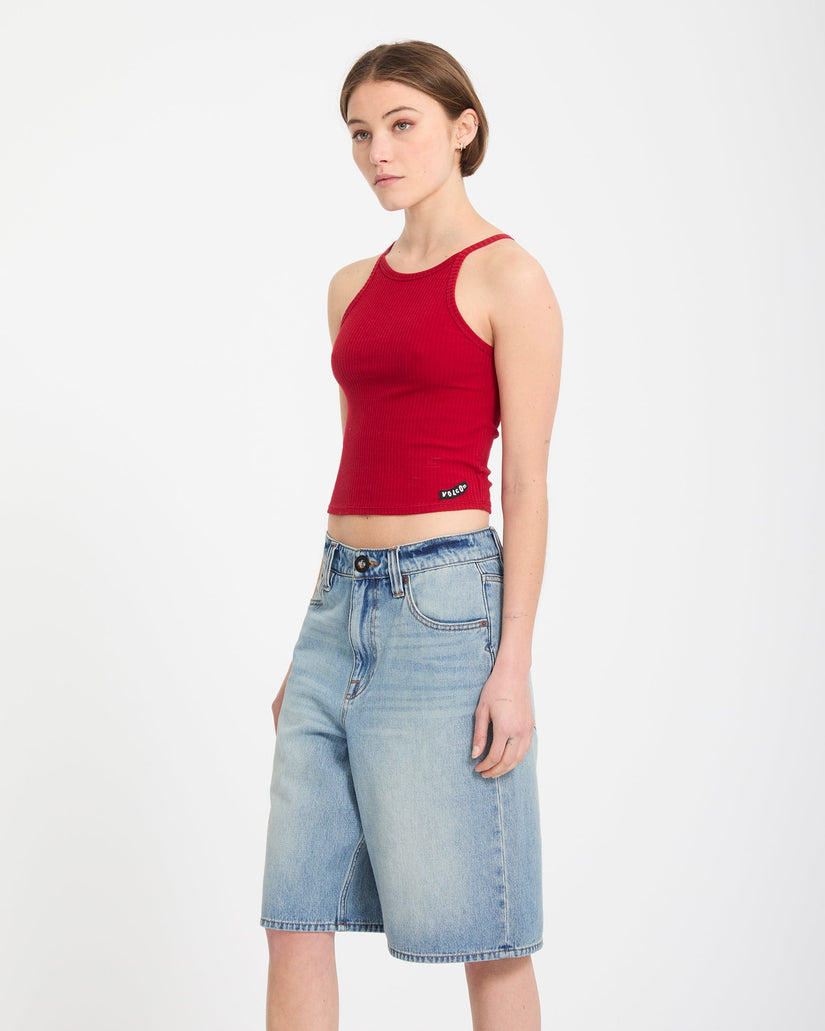 Beeggy Denim-Shorts - Dusty Blue Wash