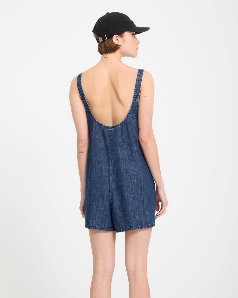 Lived In Kurzer Romper - Deja Blue
