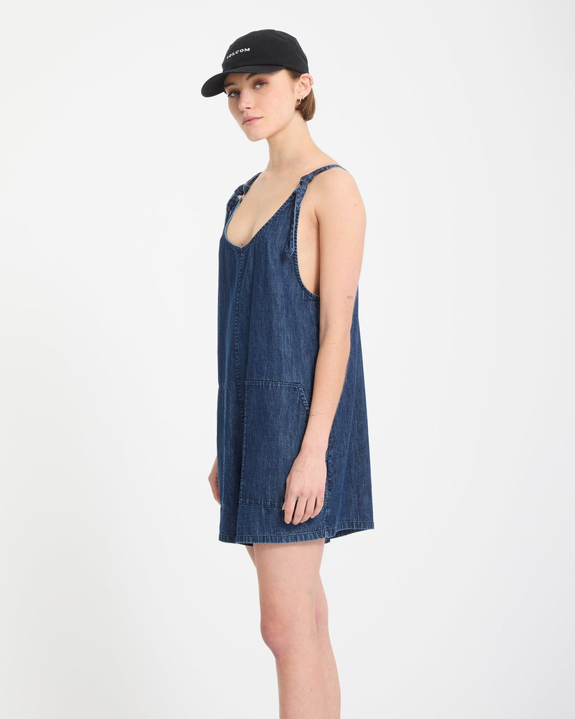 Lived In Kurzer Romper - Deja Blue