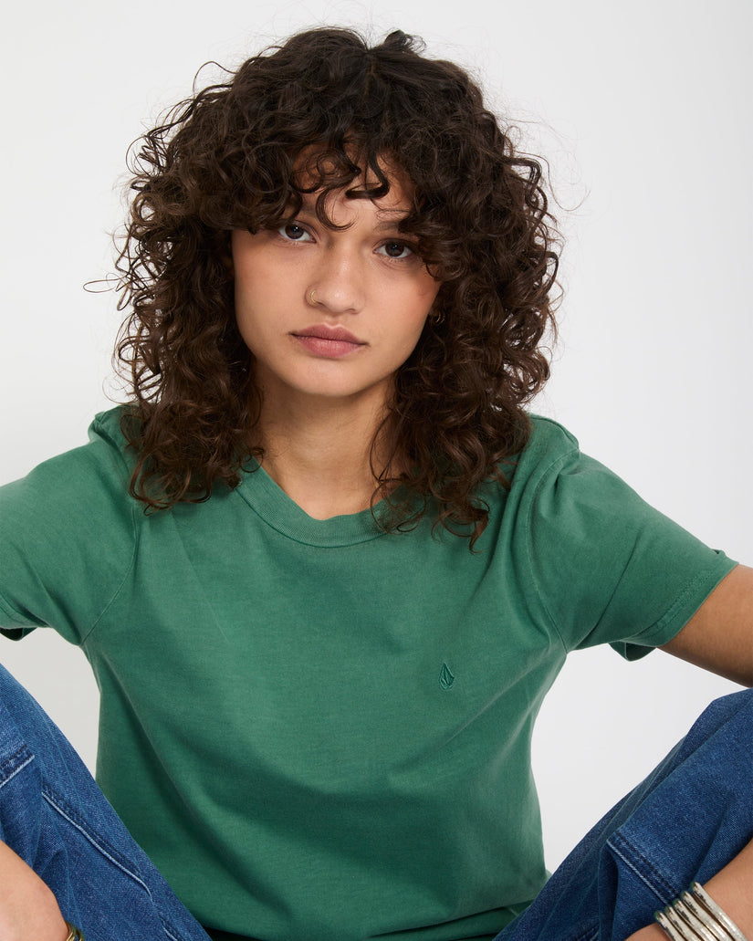 Solid Stone T-Shirt - Evergreen