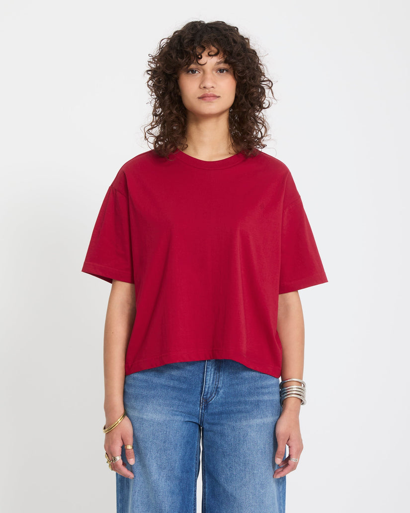 Stone Blanks Up T-Shirt - Deep Red