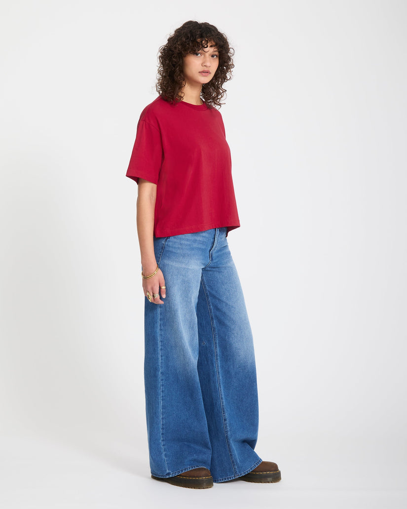 Stone Blanks Up T-Shirt - Deep Red