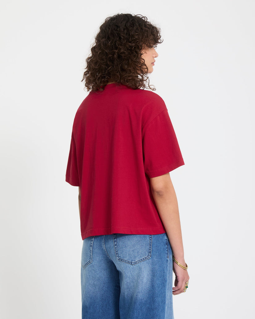 Stone Blanks Up T-Shirt - Deep Red