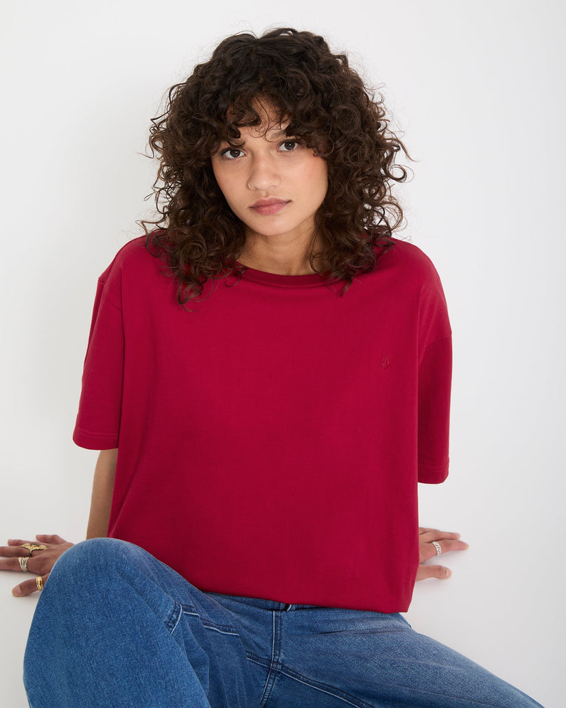 Stone Blanks Up T-Shirt - Deep Red