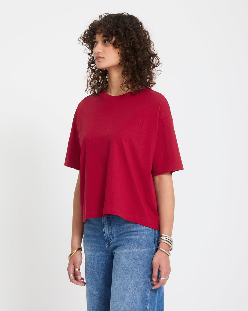 Stone Blanks Up T-Shirt - Deep Red