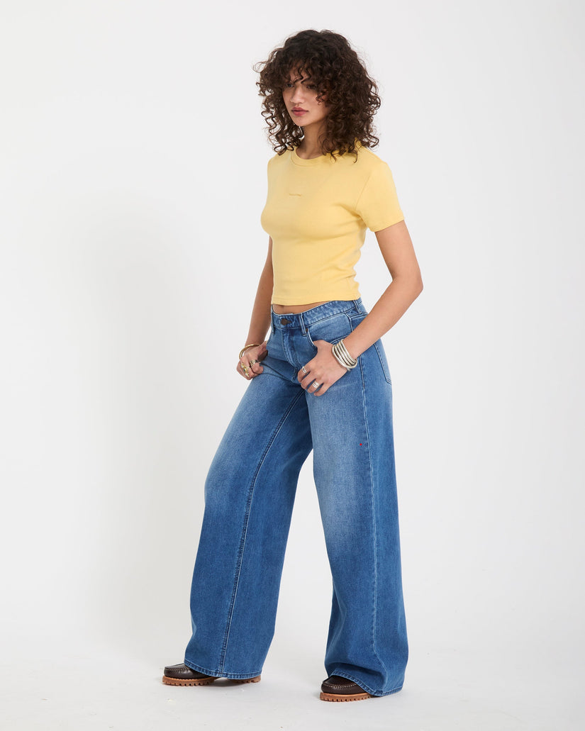 Volcomstone Tight Crop-Top - Sunburst