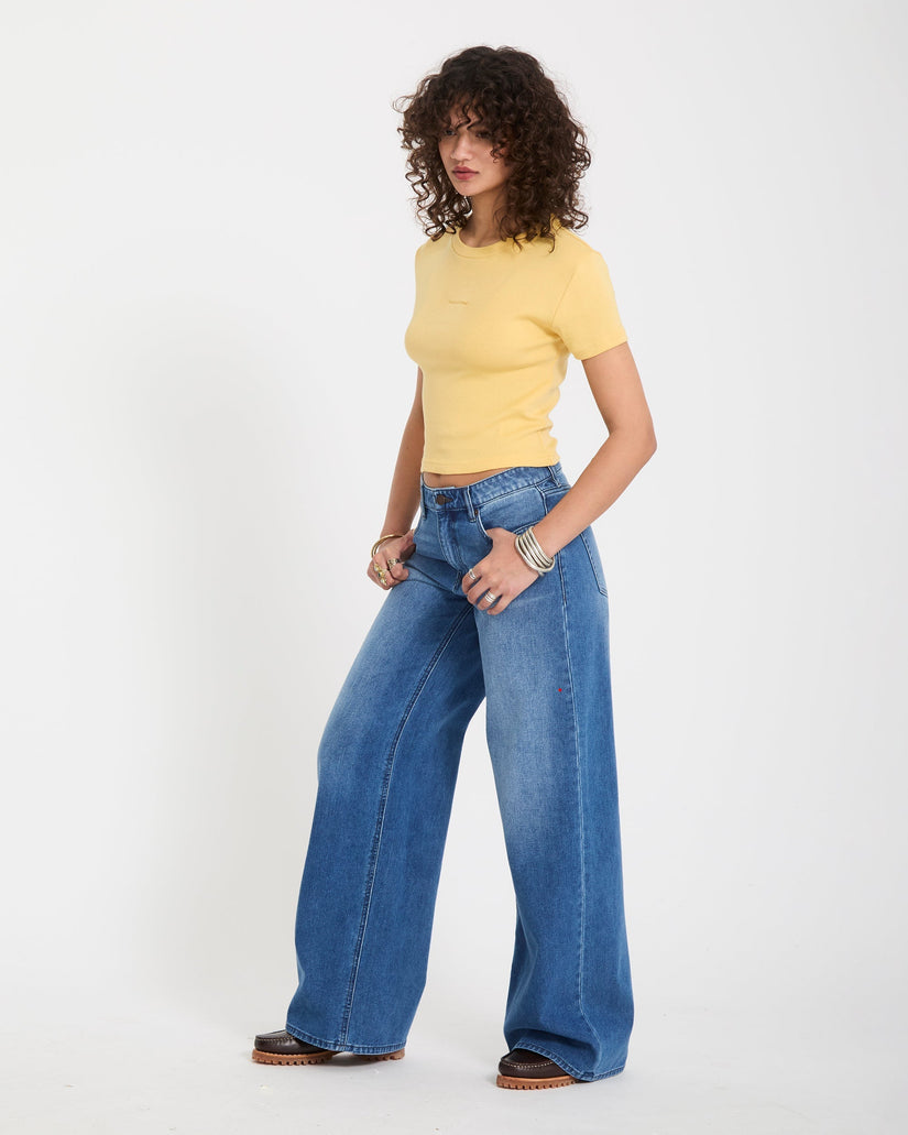 Volcomstone Tight Crop-Top - Sunburst