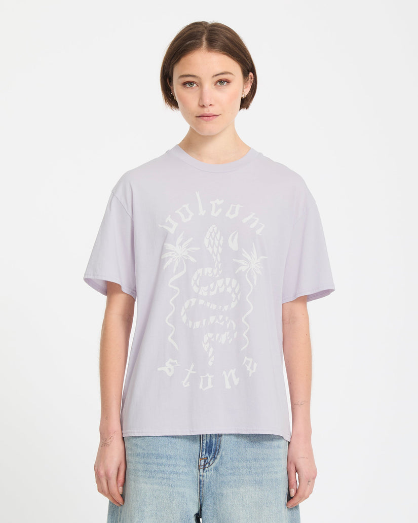 Burnout Boyfriend T-Shirt - Dusty Lavender