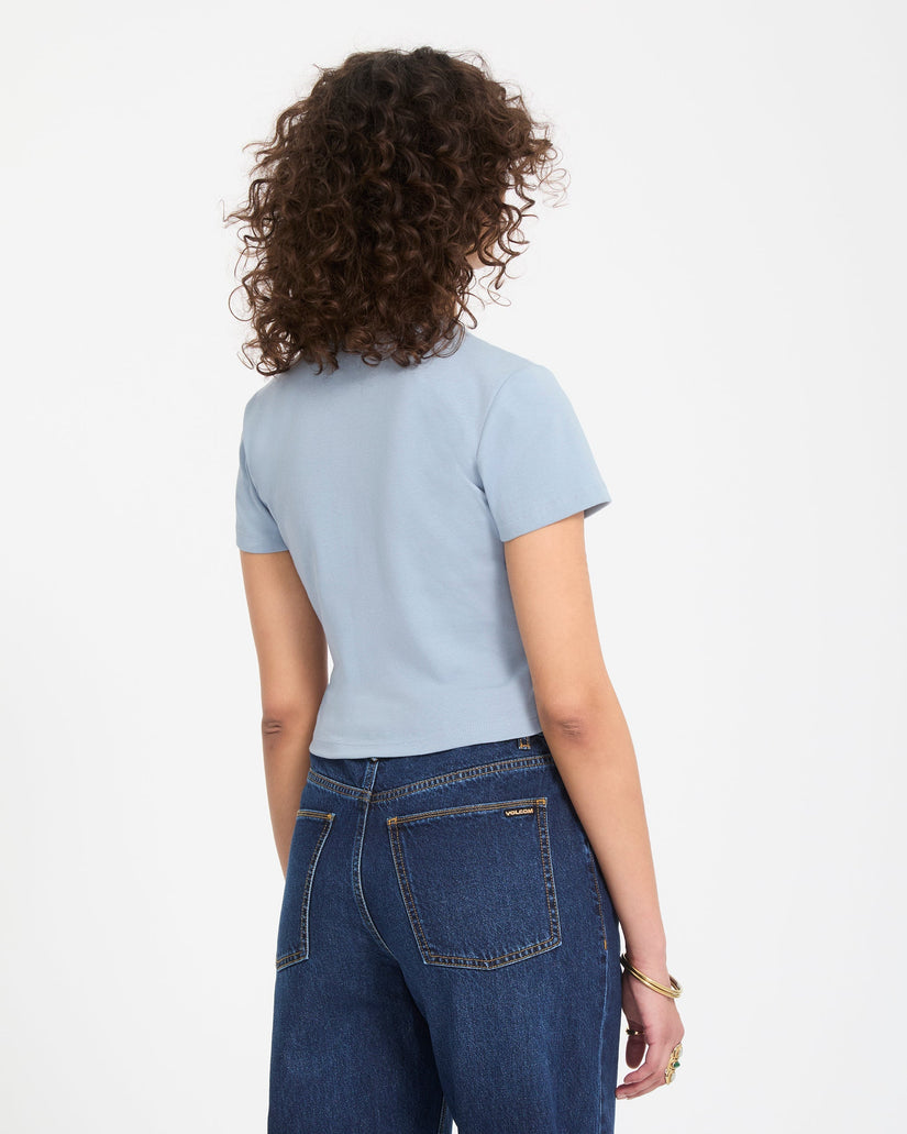 As If Baby Crop-Top - Cali Blue