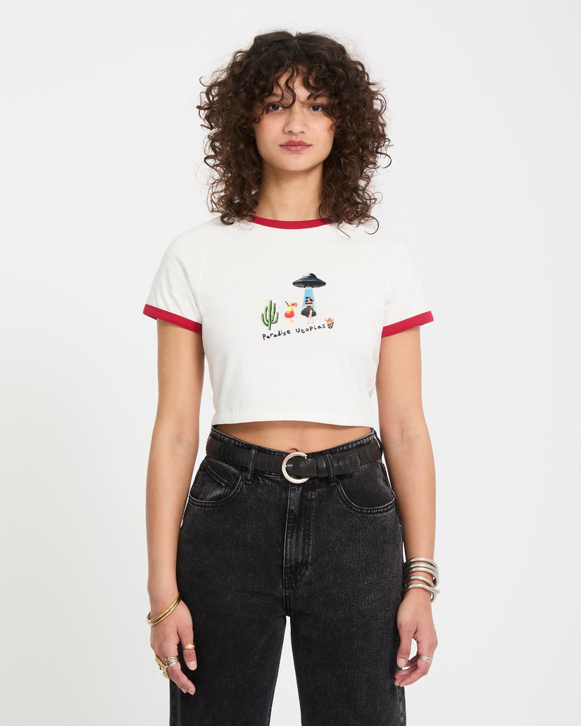Mickey Mason Crop-Top - Off White