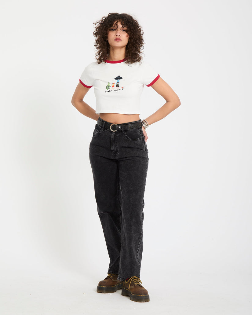 Mickey Mason Crop-Top - Off White