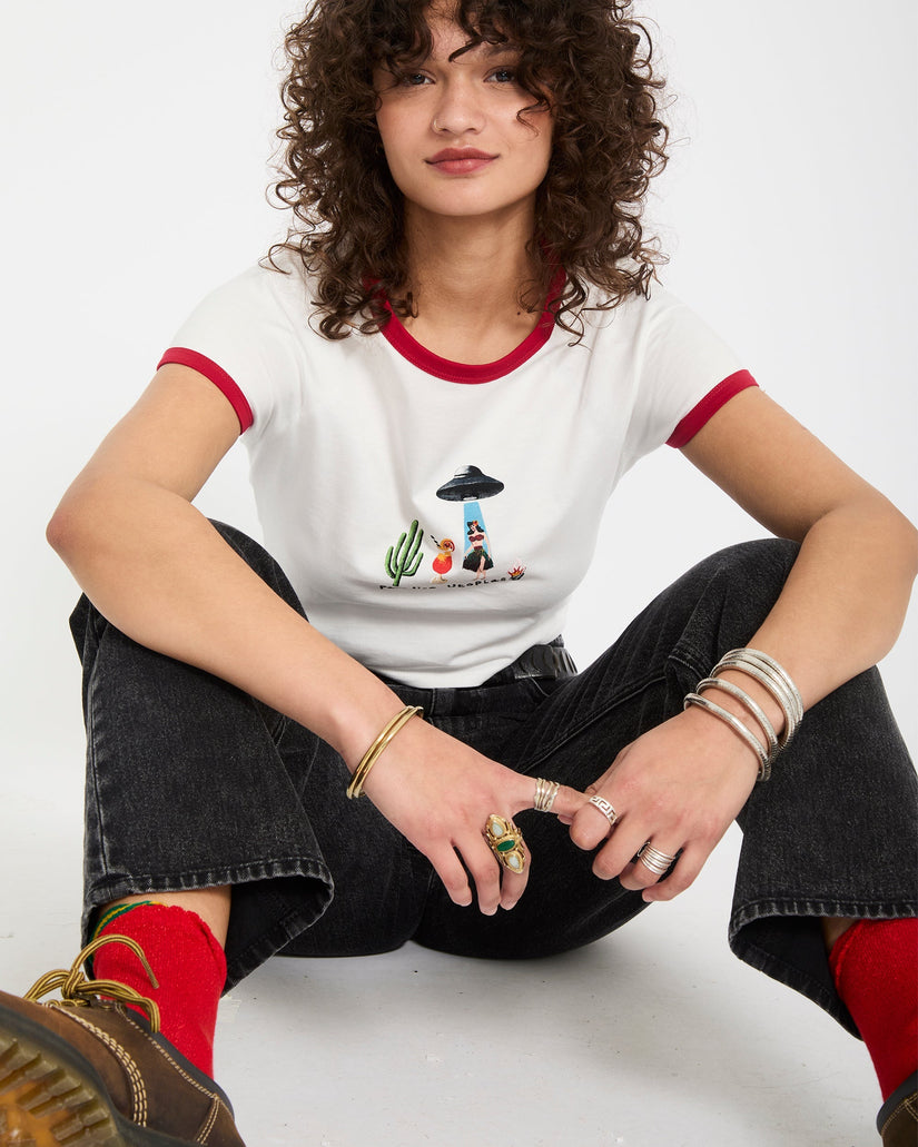 Mickey Mason Crop-Top - Off White
